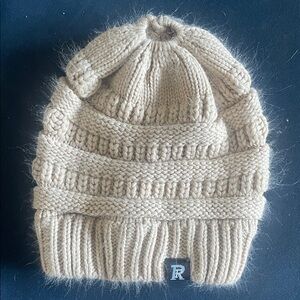 Cozy Knit Kids Beanie - Tan